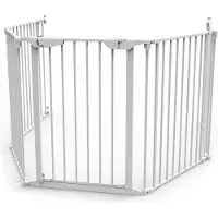 Noma Barrière de sécurité à 5 panneaux Modular Métal Blanc 94047