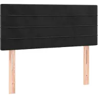vidaXL Tête de lit noir 90x5x78/88 cm velours