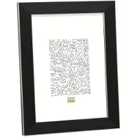 Deknudt Cadre photo noir avec bord argenté 30x30 S41VK2
