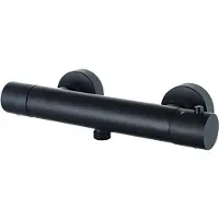 FortiFura Calvi Mitigeur thermostatique de douche mural Noir mat SW377839