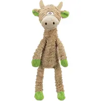 Trixie 2x Jouet pour chien Vache, 50 cm, Beige (Jouet à mâcher pour chiens)