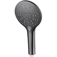 FortiFura Calvi Douchette à main ø12cm rond 3 jets Gunmetal PVD SW799451