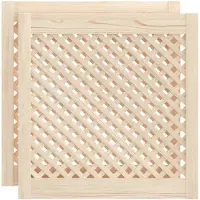 vidaXL Portes d'armoires en treillis 2 pcs 59,5x61,5 cm pin massif