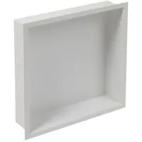 Plieger Inbox Inbouwnis - Met flens - RVS - 30x30x7.5cm - Kleur RVS