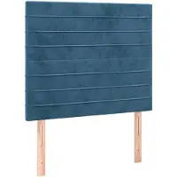 vidaXL Têtes de lit 2 pcs. Bleu foncé 100x5x78/88 cm velours