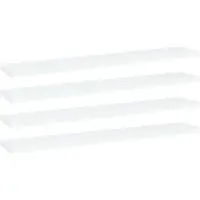 vidaXL Panneaux de bibliothèque 4 pcs blanc bois d’ingénierie
