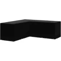 vidaXL Housse de salon de jardin Forme de L 12 œillets 250x250x90 cm