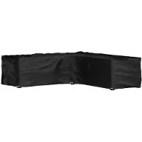 vidaXL Housse de salon de jardin en forme de L 16 œillets 285x285x70cm