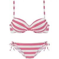 Venice beach Bikini rose / blanc