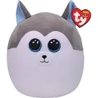 TY 39293 Peluche Coussin Squsih-A-Boos - Husky Slush, 20 cm