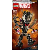 LEGO 76249 Marvel Venomized Groot Jeu de construction, Transformez bébé Groot en version Venomized, personnage du Guardian of the Galaxy, set de jeu et d'exposition, cadeau pour les fans des Avengers
