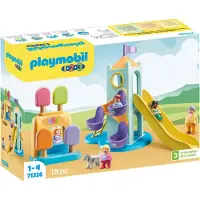 Playmobil 1.2.3 71326 1.2.3 : Tour d'aventure avec stand de glace