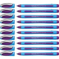 Schneider Stylo à bille Slider Memo Violet, 10 pièces (Violet, 10 x)