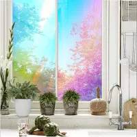Homewell - Holografische raamfolie HR++ 60x200cm - Zonwerend & Isolerend - Statisch Zelfklevend - Zeepbel-effect
