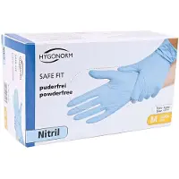 Hygonorm Gant nitrile Safe Fit non poudré L 24cm bleu UE=100 pièces (L)