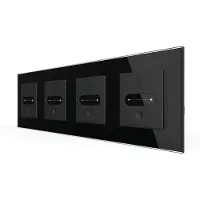 Livolo Nombre de glissières | Commutation | Maison intelligente | Noir | | Voir ici!