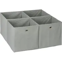 Relaxdays 4x bacs-de-rangement (26 l, 4x, 30 x 30 x 30 cm)
