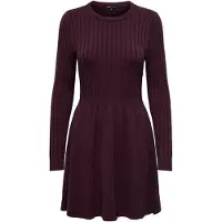 ONLY Robes en maille 'ONLFia' lie de vin