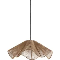 Light & Living Suspension - marron - Fodara - textile - E27 - 2976584 -