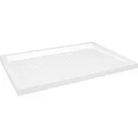 vidaXL Receveur de douche avec picots Blanc 70x100x4 cm ABS