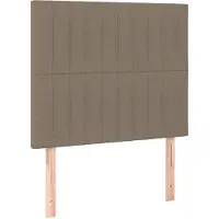 vidaXL Têtes de lit 2 pcs. Taupe 100x5x78/88 cm Tissu