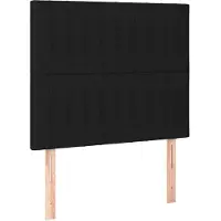 vidaXL Tête de lit Noir 80x5x118/128 cm Tissu
