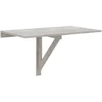vidaXL Table murale pliable Gris béton 100x60x56 cm Bois d'ingénierie
