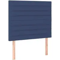 vidaXL Têtes de lit 2 pcs. Bleu 90x5x78/88 cm Tissu