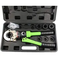 Profeco pince u00e0 sertir TH16-32 u2013 Pince hydraulique u00e0 sertir | Pince de serrage pour tuyau d'eau u2013 Avec 4 matrices u2013 Profil de sertissage TH