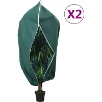vidaXL Housses de protection pour plantes avec fermeture éclair 2 pcs