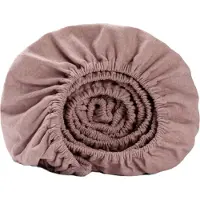 Yumeko - Drap housse - Flanelle De Coton - 140x200x30 - Violet