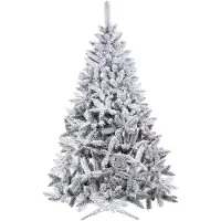 Springos Sapin de Noël artificiel en épicéa du Caucase avec neige artificielle, 180 cm