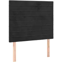 vidaXL Têtes de lit 2 pcs. noir 80x5x78/88 cm velours