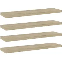 vidaXL Panneau de bibliothèque 4 pcs chêne sonoma bois d’ingénierie
