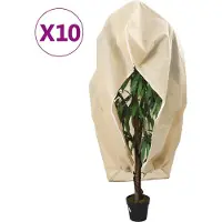 vidaXL Housses de protection pour plantes avec fermeture éclair 10 pcs