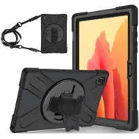 ESTUFF Couverture pour Samsung Galaxy Tab 10.4 (10.4 pouces) (Samsung Galaxy Tab A7), Étui pour tablette, Noir