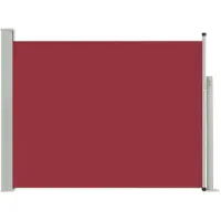 vidaXL Auvent latéral rétractable de patio 140x500 cm Rouge
