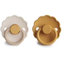 Frigg Daisy Size 2:6-18 months tétine Chamomile/Honey gold 2 pcs