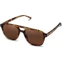 Kapten & Son Lunettes de soleil 'Zurich Oversize Havana Tortoise Brown' marron / cognac