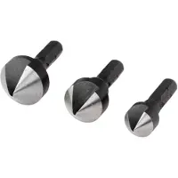 Wolfcraft 2584000 Kegelsenker-Set 3teilig 12 mm, 16 mm, 19 mm Werkzeugstahl 1/4 (6.3 mm) 1 Set
