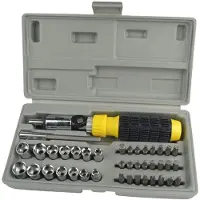 BRÜDER MANNESMANN M29041 Jeu de douilles et de clés à douille, 1/4", 41 pièces