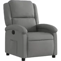 DKD Home Decor Fauteuil relax Tissu gris foncé