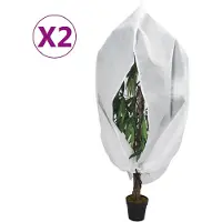 vidaXL Housses de protection pour plantes avec fermeture éclair 2 pcs