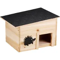 Gardalux Hedgehog House Wood - FSC 100% - Maison pour hérisson - Maison pour cochon d'Inde - Bois