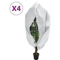 vidaXL Housses de protection pour plantes avec fermeture éclair 4 pcs