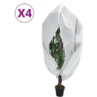 vidaXL Housses de protection pour plantes avec fermeture éclair 4 pcs