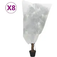 vidaXL Housses de protection pour plantes avec cordon de serrage 8 pcs