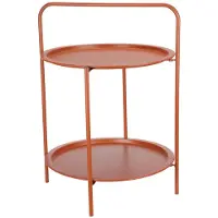 Progarden Table d'appoint ronde 50x66 cm terre cuite mate
