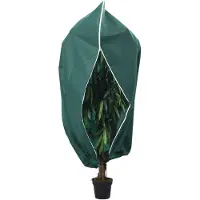 vidaXL Housse de protection pour plantes avec fermeture éclair 70 g/m²