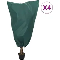 vidaXL Housses de protection pour plantes avec cordon de serrage 4 pcs